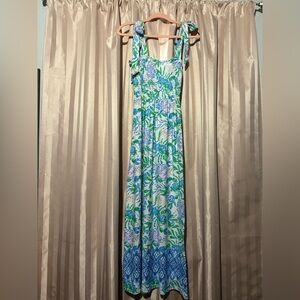 Lilly Pulitzer Vibrant Floral Maxi Dress